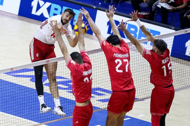 Turkiye v Iran - Men s Volleyball Nations League BELGRADE, SERBIA - JULY 19: Gokcen Yuksel (6) of Turkiye in action during Men s Volleyball Nations League Week 3 volleyball match between Turkiye and Iran in Belgrade, Serbia on July 19, 2026. Filip Stevanovic Anadolu Belgrade Serbia. Editorial use only. Please get in touch for any other usage.  Copyright: x2026xAnadoluxFilipxStevanovicx
