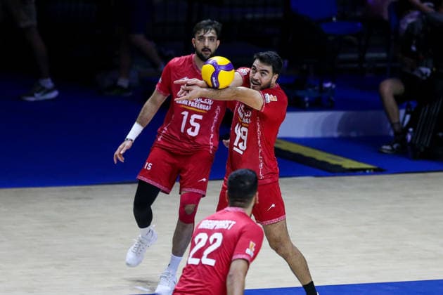 Turkiye v Iran - Men s Volleyball Nations League BELGRADE, SERBIA - JULY 19: Morteza Sharifi (49) of Iran in action during Men s Volleyball Nations League Week 3 volleyball match between Turkiye and Iran in Belgrade, Serbia on July 19, 2026. Filip Stevanovic Anadolu Belgrade Serbia. Editorial use only. Please get in touch for any other usage.  Copyright: x2026xAnadoluxFilipxStevanovicx