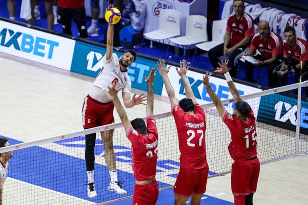 Turkiye v Iran - Men s Volleyball Nations League BELGRADE, SERBIA - JULY 19: Gokcen Yuksel (6) of Turkiye in action during Men s Volleyball Nations League Week 3 volleyball match between Turkiye and Iran in Belgrade, Serbia on July 19, 2026. Filip Stevanovic Anadolu Belgrade Serbia. Editorial use only. Please get in touch for any other usage.  Copyright: x2026xAnadoluxFilipxStevanovicx