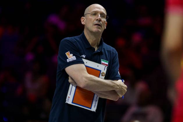 Turkiye v Iran - Men s Volleyball Nations League BELGRADE, SERBIA - JULY 19: Head Coach of Iran Roberto Piazza is seen during Men s Volleyball Nations League Week 3 volleyball match between Turkiye and Iran in Belgrade, Serbia on July 19, 2026. Filip Stevanovic Anadolu Belgrade Serbia. Editorial use only. Please get in touch for any other usage.  Copyright: x2026xAnadoluxFilipxStevanovicx