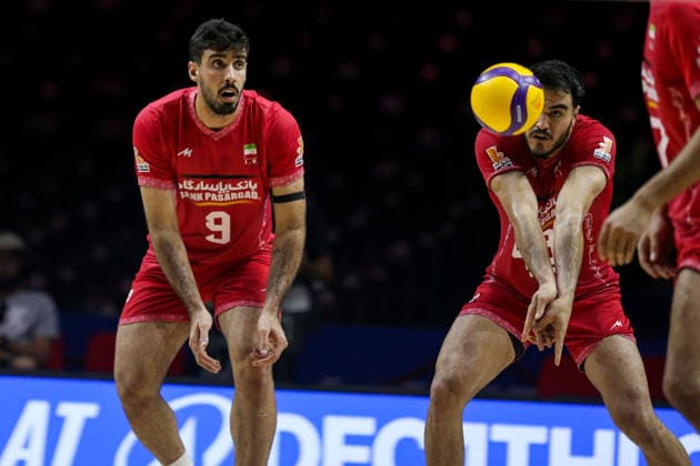 Turkiye v Iran - Men s Volleyball Nations League BELGRADE, SERBIA - JULY 19: Players of Iran in action during Men s Volleyball Nations League Week 3 volleyball match between Turkiye and Iran in Belgrade, Serbia on July 19, 2026. Filip Stevanovic Anadolu Belgrade Serbia. Editorial use only. Please get in touch for any other usage.  Copyright: x2026xAnadoluxFilipxStevanovicx
