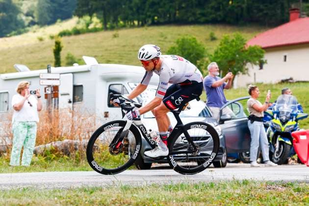 Tour de France 2026 Stage 15 PLATEAU DE SOLAISON, FRANCE - JULY 19 : Vermeersch Florian (BEL) of UAE Team Emirates - XRG in action during stage 15 of the 113rd edition of Tour de France an UCI World Tour 2.UWT cycling road race stage for Men Elite of 184 km with start in Champagnole and finish in Plateau de Solaison on July 19, 2026 in Plateau de Solaison, France, 19 07 2026 Plateau de Solaison France  Copyright: xLucaxBettinix