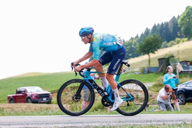 Tour de France 2026 Stage 15 PLATEAU DE SOLAISON, FRANCE - JULY 19 : Teunissen Mike (NED) of XDS Astana Team in action during stage 15 of the 113rd edition of Tour de France an UCI World Tour 2.UWT cycling road race stage for Men Elite of 184 km with start in Champagnole and finish in Plateau de Solaison on July 19, 2026 in Plateau de Solaison, France, 19 07 2026 Plateau de Solaison France  Copyright: xLucaxBettinix