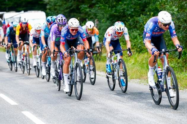 Tour de France 2026 Stage 15 PLATEAU DE SOLAISON, FRANCE - JULY 19 : Dillier Silvan (SUI) of Alpecin Premier Tech in action during stage 15 of the 113rd edition of Tour de France an UCI World Tour 2.UWT cycling road race stage for Men Elite of 184 km with start in Champagnole and finish in Plateau de Solaison on July 19, 2026 in Plateau de Solaison, France, 19 07 2026 Plateau de Solaison France  Copyright: xLucaxBettinix