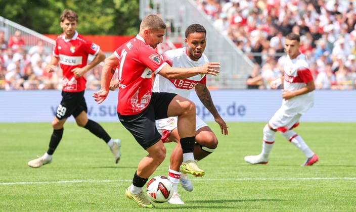 Football, friendly match, TSG Balingen v VfB Stuttgart