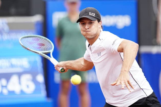 BASTAD, SVERIGE 20260719 Luciano Darderi under herrarnas singel final i tennismatchen mellan Rysslands Andrey Rublev och Italiens Luciano Darderi i Nordea Open i Bastad. BASTAD SVERIGE x9200x *** BASTAD, SWEDEN 20260719 Luciano Darderi during the men s singles final in the tennis match between Russia s Andrey Rublev and Italy s Luciano Darderi at the Nordea Open in Bastad BASTAD SWEDEN x9200x  Copyright: xBjörnxLarssonxRosvall TTx TENNIS NORDEA OPEN I BASTAD