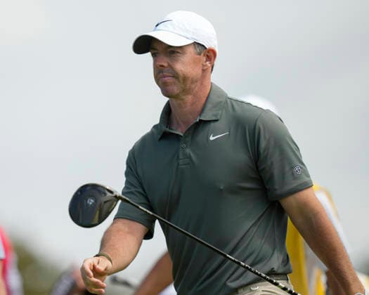 SOUTHPORT, ENGLAND - JULY 19: Rory McIlroy (NIR) walks from the second tee during Round 4 of the 154th Open Championship at the Royal Birkdale Golf Club, Southport on July 19, 2026 in Merseyside, England The 154th British Open Championship