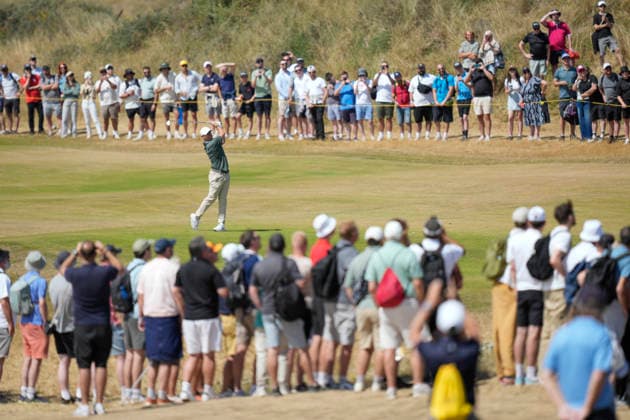 SOUTHPORT, ENGLAND - JULY 19: Rory McIlroy (NIR) plays from the third fairway during Round 4 of the 154th Open Championship at the Royal Birkdale Golf Club, Southport on July 19, 2026 in Merseyside, England The 154th British Open Championship