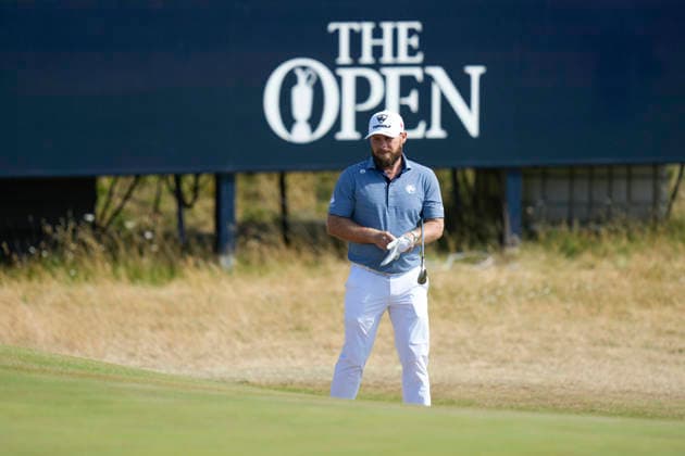 SOUTHPORT, ENGLAND - JULY 19: Tyrrell Hatton (ENG) lines up a putt on the sixth green during Round 4 of the 154th Open Championship at the Royal Birkdale Golf Club, Southport on July 19, 2026 in Merseyside, England The 154th British Open Championship