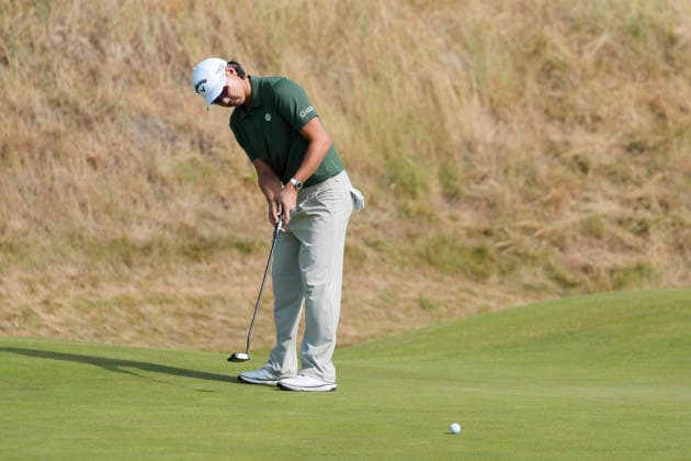 SOUTHPORT, ENGLAND - JULY 19: Min Woo Lee (AUS) putts on the sixth green during Round 4 of the 154th Open Championship at the Royal Birkdale Golf Club, Southport on July 19, 2026 in Merseyside, England The 154th British Open Championship