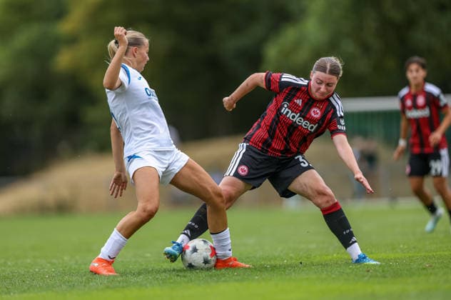 GER, Frankfurt, Eintracht Frankfurt vs SC Sand, Vorbereitung, Fussball, DFB, Spielzeit 2026 2027, Sportanlage Goldstein, Testspiel im Bild: Tessa Zimmermann (Eintracht Frankfurt Frauen 6) DFB DFL REGULATIONS PROHIBIT ANY USE OF PHOTOGRAPHS AS IMAGE SEQUENCES AND OR QUASI-VIDEO, 19.07.2026 *** GER, Frankfurt, Eintracht Frankfurt vs. SC Sand, Preseason, Soccer, DFB, 2026–2027 Season, Goldstein Sports Complex, Friendly Match Photo by Tessa Zimmermann, Eintracht Frankfurt Women’s Team 6. DFB and DFL regulations prohibit any use of photographs as image sequences and or quasi-video, July 19, 2026 Copyright: HMBxMedia HendrikxHamelau