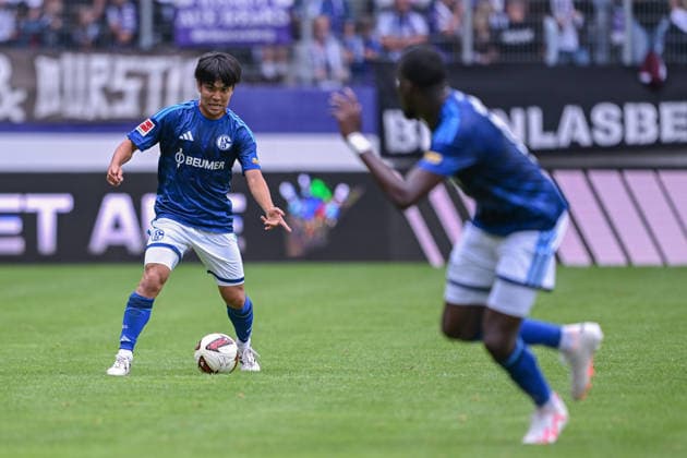 19.07.2026, Fussball, , Saison 2025 2026, Testspiel, FC Erzgebirge Aue - FC Schalke 04, Satoshi Tanaka (FC Schalke 04) xRHR-FOTO YYx *** July 19, 2026, Soccer, , 2025–2026 Season, Friendly Match, FC Erzgebirge Aue vs. FC Schalke 04, Satoshi Tanaka, FC Schalke 04 xRHR PHOTO YYx Copyright: KROEGER RHR-FOTOx RHR-FOTO YY