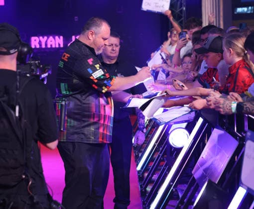 World Matchplay Darts 2026 Ryan Joyce during the 2026 World Matchplay darts at Winter Gardens, Blackpool, UK on 19 July 2026. Blackpool Winter Gardens UK Editorial use only , Copyright: xChrisxSargeantx PSI-24526-0057