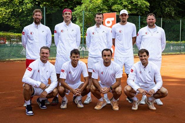 Mannschaft des LTTC Rot-Weiß - 1. Herren, 2. Bundesliga Nord Herren: LTTC Rot-Weiß vs. Marienburger SC, Berlin, LTTC Rot-Weiß , 19.07.2026, *** LTTC Rot Weiß Men s Team 1, Men s 2nd Bundesliga North: LTTC Rot Weiß vs. Marienburger SC, Berlin, LTTC Rot Weiß, July 19, 2026, Copyright: xClaudioxGärtnerx