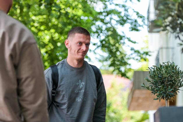 19.07.2026, Bad Wörishofen, Deutschland. 2. Bundesliga: Ankunft des SV Darmstadt 98 in Bad Wörishofen. Sommertrainingslager. Vorbereitung auf die Saison 2026 2027. Meldin Dreskovic (SV Darmstadt 98) *** July 19, 2026, Bad Wörishofen, Germany, 2. Bundesliga: SV Darmstadt 98 arrives in Bad Wörishofen for summer training camp in preparation for the 2026–2027 season. Meldin Dreskovic, SV Darmstadt 98
