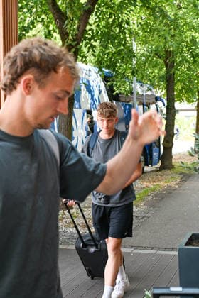 19.07.2026, Bad Wörishofen, Deutschland. 2. Bundesliga: Ankunft des SV Darmstadt 98 in Bad Wörishofen. Sommertrainingslager. Vorbereitung auf die Saison 2026 2027. Niclas Verkooijen (SV Darmstadt 98) *** July 19, 2026, Bad Wörishofen, Germany, 2. Bundesliga: SV Darmstadt 98 arrives in Bad Wörishofen for summer training camp in preparation for the 2026–2027 season. Niclas Verkooijen, SV Darmstadt 98
