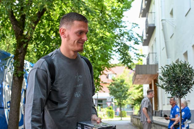 19.07.2026, Bad Wörishofen, Deutschland. 2. Bundesliga: Ankunft des SV Darmstadt 98 in Bad Wörishofen. Sommertrainingslager. Vorbereitung auf die Saison 2026 2027. Meldin Dreskovic (SV Darmstadt 98) *** July 19, 2026, Bad Wörishofen, Germany, 2. Bundesliga: SV Darmstadt 98 arrives in Bad Wörishofen for summer training camp in preparation for the 2026–2027 season. Meldin Dreskovic, SV Darmstadt 98