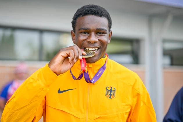 Clesio DE CARVALHO (Germany, LG Steinlach-Zollern, Kugelstoss) ITA, European Atheltics U18 Championships, Athletics, 19.07.2026, ITA, European Atheltics U18 Championships, Athletics, 19.07.2026, *** Clesio DE CARVALHO Germany, Steinlach Zollern Regional Track and Field Club, Shot Put ITA, European Athletics U18 Championships, Athletics, July 19, 2026, ITA, European Athletics U18 Championships, Athletics, July 19, 2026, Copyright: xEibnerxPressefoto JanxPapenfussx EP_JPS