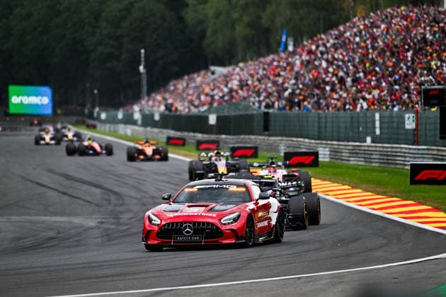 F1 - BELGIAN GRAND PRIX 2026 FIA Mercedes-AMG GT Black Series Safety Car during the Formula 1 Belgian Grand Prix 2026, 10th round of the 2026 Formula One World Championship, WM, Weltmeisterschaft from July 17 to 19, 2026 on the Circuit de Spa-Francorchamps, in Stavelot, Belgium -  Copyright: xALBERTOxVIMERCATIx
