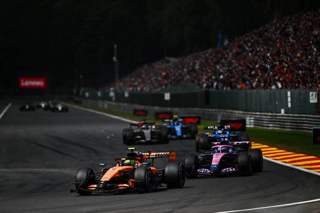 F1 - BELGIAN GRAND PRIX 2026 01 NORRIS Lando (gbr), McLaren F1 Team MCL40, action during the Formula 1 Belgian Grand Prix 2026, 10th round of the 2026 Formula One World Championship, WM, Weltmeisterschaft from July 17 to 19, 2026 on the Circuit de Spa-Francorchamps, in Stavelot, Belgium -  Copyright: xALBERTOxVIMERCATIx