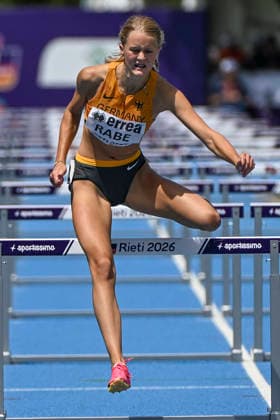 U18-Europameisterschaften Leichtathletik, Rieti Italien Thalia Rabe (GER TV Gladbeck) bei den U18-Europameisterschaften Leichtathletik, Rieti Italien *** U18 European Athletics Championships, Rieti, Italy: Thalia Rabe (GER TV Gladbeck) at the U18 European Athletics Championships in Rieti, Italy Copyright: xBEAUTIFULxSPORTS DecaxText&Bildx