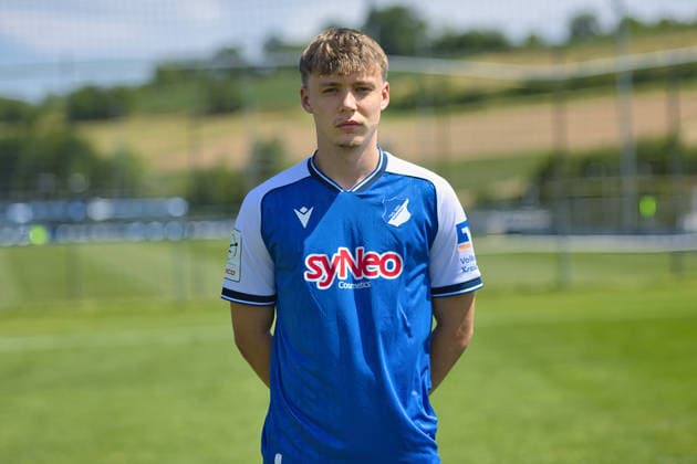Tim Mueller; TSG Hoffenheim II; 3.Liga, Portraittermin 2026 2027 Zuzenhausen *** Tim Mueller, TSG Hoffenheim II, 3. Liga, Photo Shoot 2026–2027, Zuzenhausen Copyright: xEibner-Pressefoto JoergxHirschx EP_JHH