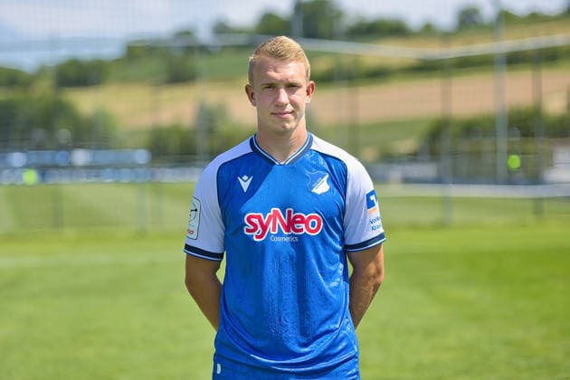 Valentin Laessig; TSG Hoffenheim II; 3.Liga, Portraittermin 2026 2027 Zuzenhausen *** Valentin Laessig, TSG Hoffenheim II, 3. Liga, Photo Shoot 2026–2027, Zuzenhausen Copyright: xEibner-Pressefoto JoergxHirschx EP_JHH