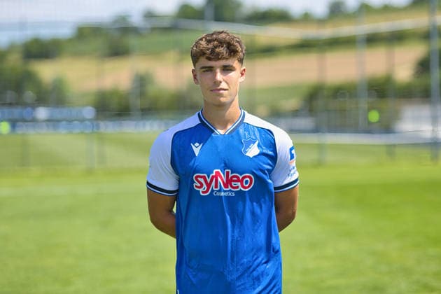 Matthew Moore; TSG Hoffenheim II; 3.Liga, Portraittermin 2026 2027 Zuzenhausen *** Matthew Moore, TSG Hoffenheim II, 3. Liga, Photo Shoot 2026–2027, Zuzenhausen Copyright: xEibner-Pressefoto JoergxHirschx EP_JHH