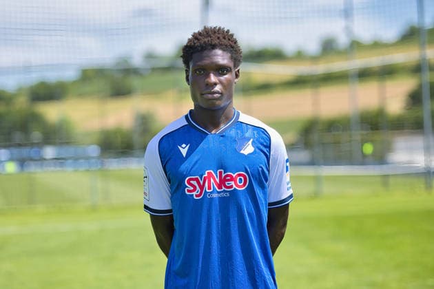 Blesing Makanda; TSG Hoffenheim II; 3.Liga, Portraittermin 2026 2027 Zuzenhausen *** Blesing Makanda, TSG Hoffenheim II, 3. Liga, Photo Shoot 2026–2027, Zuzenhausen Copyright: xEibner-Pressefoto JoergxHirschx EP_JHH
