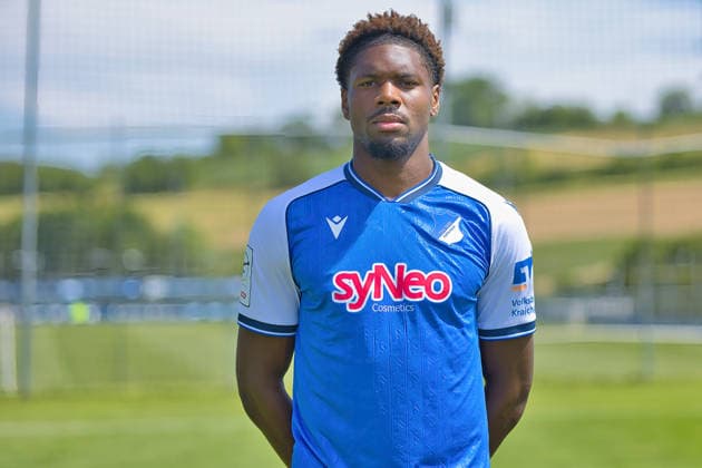 Maxime Penda; TSG Hoffenheim II; 3.Liga, Portraittermin 2026 2027 Zuzenhausen *** Maxime Penda, TSG Hoffenheim II, 3. Liga, Photo Shoot 2026–2027, Zuzenhausen Copyright: xEibner-Pressefoto JoergxHirschx EP_JHH