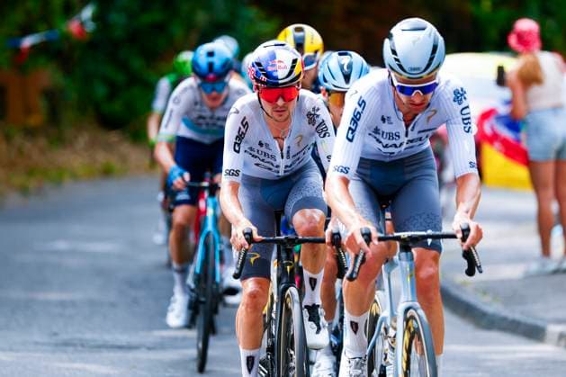 Tour de France 2026 Stage 15 PLATEAU DE SOLAISON, FRANCE - JULY 19 : Pidcock Thomas (GBR) of Pinarello Q36.5 Pro Cycling Team in action during stage 15 of the 113rd edition of Tour de France an UCI World Tour 2.UWT cycling road race stage for Men Elite of 184 km with start in Champagnole and finish in Plateau de Solaison on July 19, 2026 in Plateau de Solaison, France, 19 07 2026 Plateau de Solaison France  Copyright: xLucaxBettinix