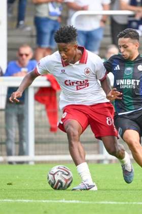 Sporting Hasselt v Royal Antwerp FC - Jupiler Pro League Friendly HASSELT, BELGIUM - JULY 19 : Fofana Modibo midfielder of Royal Antwerp FC during the Jupiler Pro League friendly match between Sporting Hasselt and Royal Antwerp FC on July 19, 2026 in Hasselt, Belgium, 19 07 2026 Hasselt Belgium  Copyright: xVincentxKalutx