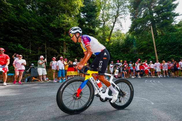 Tour de France 2026 Stage 15 PLATEAU DE SOLAISON, FRANCE - JULY 19 : Bernal Egan (COL) of Netcompany INEOS in action during stage 15 of the 113rd edition of Tour de France an UCI World Tour 2.UWT cycling road race stage for Men Elite of 184 km with start in Champagnole and finish in Plateau de Solaison on July 19, 2026 in Plateau de Solaison, France, 19 07 2026 Plateau de Solaison France  Copyright: xLucaxBettinix