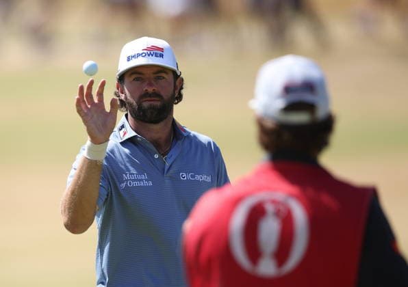 154th Open Golf Championships - Round 4 Cameron Young of the USA catches a ball during the fourth round of the British Open Golf Championships at Royal Birkdale in Southport, Britain, 19 July 2026. SOUTHPORT UNITED KINGDOM  Copyright: xADAMxVAUGHANx