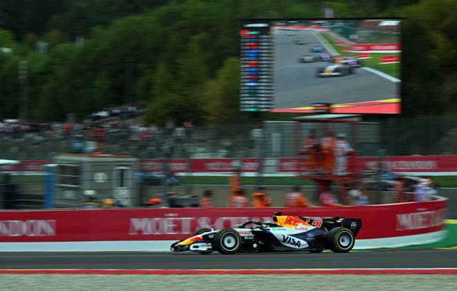 Formula 1 Belgian Grand Prix SPA, BELGIUM - JULY 19: Max Verstappen of Red Bull Racing takes part in the Formula 1 Belgian Grand Prix at the Circuit de Spa-Francorchamps in Spa, Belgium, on July 19, 2026. Dursun Aydemir Anadolu Spa Belçika. Editorial use only. Please get in touch for any other usage.  Copyright: x2026xAnadoluxDursunxAydemirx