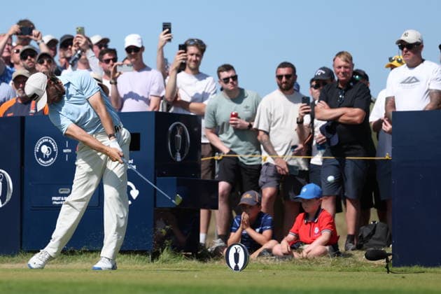 154th Open Golf Championships - Round 4 Tommy Fleetwood of England in action on the 9th tee during the fourth round of the British Open Golf Championships at Royal Birkdale in Southport, Britain, 19 July 2026. SOUTHPORT UNITED KINGDOM  Copyright: xADAMxVAUGHANx