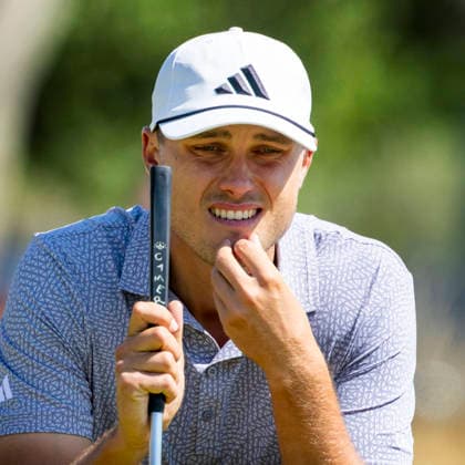SOUTHPORT, ENGLAND 20260719 Ludvig Aberg ser över sin puttningslinje pa det första halet under tävlingens sista dag pa The Open Championship pa Royal Birkdale Golf Club. SOUTHPORT ENGLAND x1019x *** SOUTHPORT, ENGLAND 20260719 Ludvig Aberg checks his putting line on the first hole during the final day of The Open Championship at Royal Birkdale Golf Club, SOUTHPORT, ENGLAND x1019x  Copyright: xChristerxHöglund TTx BRITISH OPEN CHAMPIONSHIP