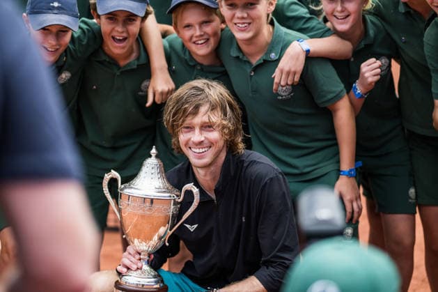 260719 Andrey Rublev of Russia celebrate during day 7 of the Nordea Open on July 19, 2026 in Bastad. Photo: Niclas Jönsson BILDBYRAN COP 273 NO0430 tennis ATP, Tennis Herren 250 nordea open bbeng final *** 260719 Andrey Rublev of Russia celebrates during Day 7 of the Nordea Open on July 19, 2026, in Bastad. Photo: Niclas Jönsson, BILDBYRAN COP 273 NO0430 tennis atp 250 nordea open bbeng final  Copyright: NICLASxJÖNSSON BB260719NO134