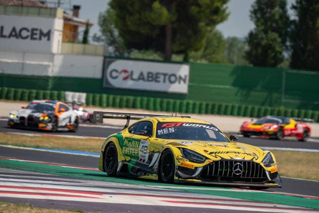 IPA86811083 - Lucas AUER and Maro ENGEL driving the ( 48) Mercedes-AMG GT3 EVO for Team Winward Racing during Round 5 of the GT World Challenge at Misano, Italy, on July 19, 2026  Copyright: xLucaxRossini IPAxSportx xx 86811083
