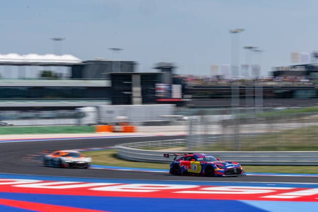 IPA86811097 - Dani JUNCADELLA and Chris LULHAM driving the ( 3) Mercedes-AMG GT3 EVO for Mercedes - AMG Team Verstappen Racing during Round 5 of the GT World Challenge at Misano, Italy, on July 19, 2026  Copyright: xLucaxRossini IPAxSportx xx 86811097