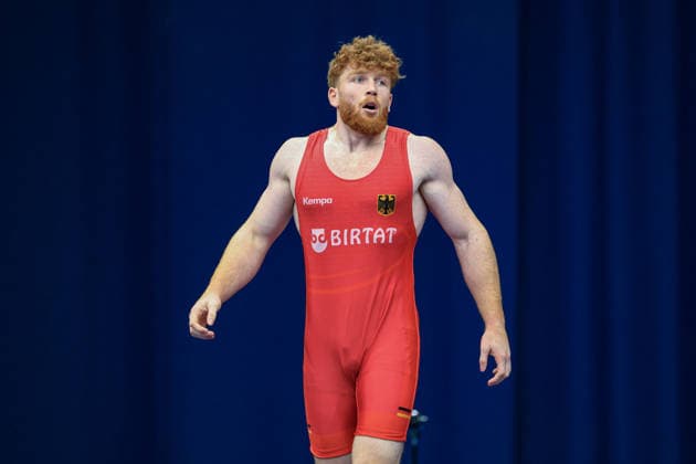 Wrestling Ranking Series Polyak & Janos & Istvan Memorial 97kg GR - Darius Kiefer (GER) *** Wrestling Ranking Series: Janos Istvan Polyak Memorial, 97 kg Greco-Roman: Darius Kiefer (GER) Copyright: xUnitedxWorldxWrestlingx xAmirrezx United World Wrestling Kadir C