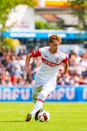 Friendly Match: TSG Balingen vs. VfB Stuttgart, July 19, 2026, Balingen, GERMANY July 19, 2027 Lazar Jovanovic, VfB Stuttgart, 45, during the friendly match between TSG Balingen and VfB Stuttgart at the BIZERBA ARENA in Balingen Copyright: xBEAUTIFULxSPORTS Steinx