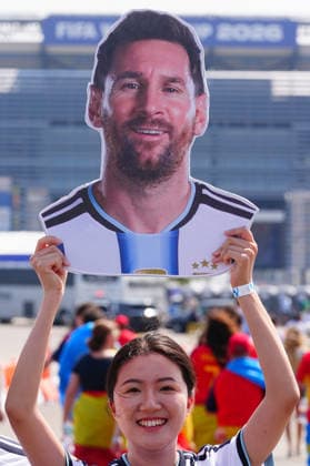 Spain v Argentina - FIFA World Cup, WM, Weltmeisterschaft, Fussball 2026 - Final NEW JERSEY, UNITED STATES - JULY 19: Fans gather prior the FIFA World Cup 2026 Final match between Spain and Argentina at New Jersey Stadium (MetLife Stadium) in East Rutherford, New Jersey, USA, on July 19, 2026. Evrim Aydin Anadolu New Jersey United States. Editorial use only. Please get in touch for any other usage.  Copyright: x2026xAnadoluxEvrimxAydinx