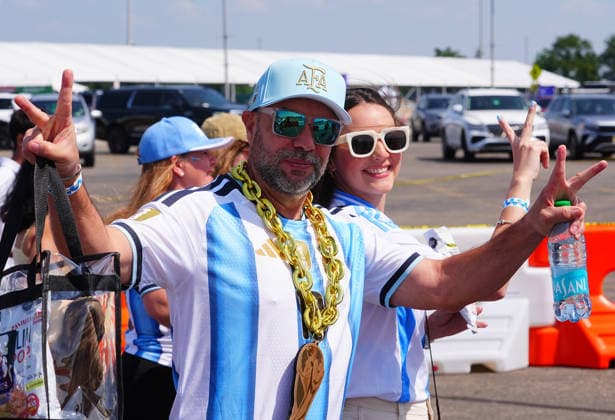 Spain v Argentina - FIFA World Cup, WM, Weltmeisterschaft, Fussball 2026 - Final NEW JERSEY, UNITED STATES - JULY 19: Fans gather prior the FIFA World Cup 2026 Final match between Spain and Argentina at New Jersey Stadium (MetLife Stadium) in East Rutherford, New Jersey, USA, on July 19, 2026. Evrim Aydin Anadolu New Jersey United States. Editorial use only. Please get in touch for any other usage.  Copyright: x2026xAnadoluxEvrimxAydinx