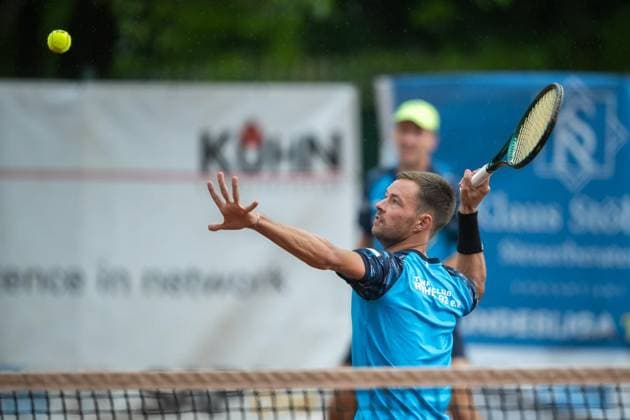 TENNIS - 2. TENNIS-BUNDESLIGA SÜD I TC RUHLA 92 HEIMSPIEL TC RW MRH TROWE SPRENDLINGEN ** NUR FÜR REDAKTIONELLE ZWECKE ** EDITORIAL USE ONLY **<p>19 07 2026-Erfurt: Tennis Herren 2. Tennis-Bundesliga Süd I TC Ruhla 92 TC RW MRH Trowe Sprendlingen Tennisanlage Binderslebener Landstraße Herren Doppel im Foto: Michel Hopp (Tennisclub Ruhla 92 e.V.), vorn, Kirill Kivattsev 7 (Tennisclub Ruhla 92 e.V.), hinten ( Deutschland Thueringen Erfurt Copyright: SaschaxFromm *** TENNIS 2 TENNIS BUNDESLIGA SOUTH I TC RUHLA 92 HOME MATCH TC RW MRH TROWE SPRENDLINGEN ** FOR EDITORIAL USE ONLY ** EDITORIAL USE ONLY ** July 19, 2026 Erfurt Men’s Tennis 2 Tennis Bundesliga South I TC Ruhla 92 vs. TC RW MRH Trowe Sprendlingen Tennis Facility on Binderslebener Landstraße Men’s doubles in the photo: Michel Hopp, Tennisclub Ruhla 92 e.V., in front, Kirill Kivattsev 7, Tennis Club Ruhla 92 e.V., in the back; Germany, Thuringia, Erfurt; Copyright SaschaxFromm Copyright: SaschaxFromm doc86sb40ag43c10ocby1f3b ,EDITORIAL USE ONLY