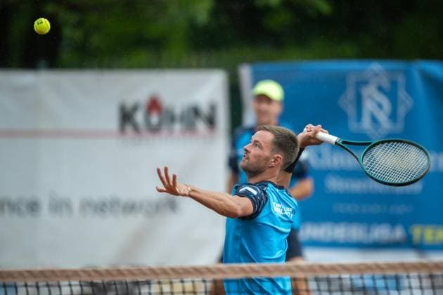 TENNIS - 2. TENNIS-BUNDESLIGA SÜD I TC RUHLA 92 HEIMSPIEL TC RW MRH TROWE SPRENDLINGEN ** NUR FÜR REDAKTIONELLE ZWECKE ** EDITORIAL USE ONLY **<p>19 07 2026-Erfurt: Tennis Herren 2. Tennis-Bundesliga Süd I TC Ruhla 92 TC RW MRH Trowe Sprendlingen Tennisanlage Binderslebener Landstraße Herren Doppel im Foto: Michel Hopp (Tennisclub Ruhla 92 e.V.), vorn, Kirill Kivattsev 7 (Tennisclub Ruhla 92 e.V.), hinten ( Deutschland Thueringen Erfurt Copyright: SaschaxFromm *** TENNIS 2 TENNIS BUNDESLIGA SOUTH I TC RUHLA 92 HOME MATCH TC RW MRH TROWE SPRENDLINGEN ** FOR EDITORIAL USE ONLY ** EDITORIAL USE ONLY ** July 19, 2026 Erfurt Men’s Tennis 2 Tennis Bundesliga South I TC Ruhla 92 vs. TC RW MRH Trowe Sprendlingen Tennis Facility on Binderslebener Landstraße Men’s doubles in the photo: Michel Hopp, Tennisclub Ruhla 92 e.V., in front, Kirill Kivattsev 7, Tennis Club Ruhla 92 e.V., in the back; Germany, Thuringia, Erfurt; Copyright SaschaxFromm Copyright: SaschaxFromm doc86sb40ghmwxk0aq61fyx ,EDITORIAL USE ONLY