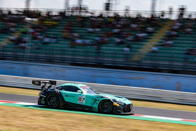 MOTORSPORTS - GT World Challenge - Misano - Round 5 Photo by IPA ABACAPRESS.COM86811077 - Marvin DIENST and Rinat SALIKHOV driving the ( 87) Mercedes-AMG GT3 EVO for Winward Racing during Round 5 of the GT World Challenge at Misano, Italy, on July 19, 2026 Misano Italy  Copyright: xIPAxSport ABACAx