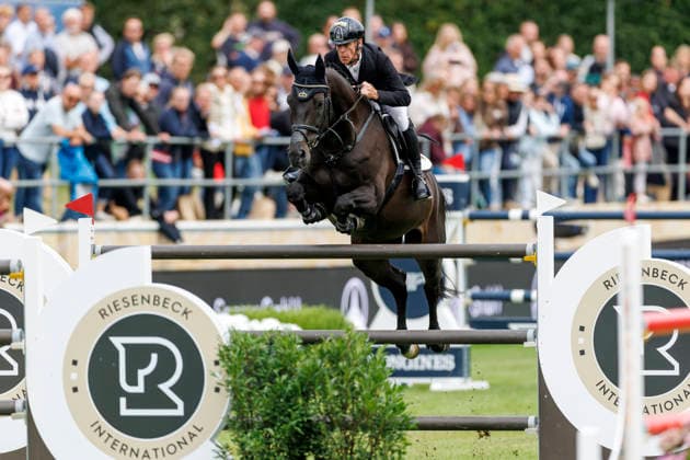 RIESENBECK - Longines Global Champions Tour of Riesenbeck 2026, RIESENBECK - Longines Global Champions Tour of Riesenbeck 2026 EHNING Marcus (GER), Coolio 42 Longines GCT Grand Prix of Riesenbeck CSI5* - Int. jumping competition against the clock with jump-off (1.60 m) Riesenbeck, Riesenbeck International 19. July 2026 - *** RIESENBECK Longines Global Champions Tour of Riesenbeck 2026, RIESENBECK Longines Global Champions Tour of Riesenbeck 2026 EHNING Marcus GER, Coolio 42 Longines GCT Grand Prix of Riesenbeck CSI5* International show jumping competition against the clock with a jump-off, 160 m, Riesenbeck, Riesenbeck International, July 19, 2026