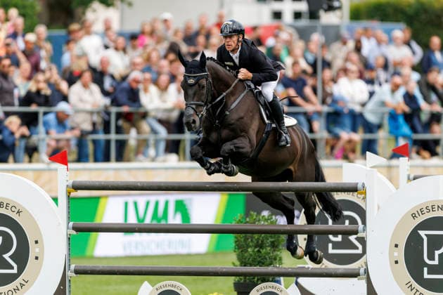 RIESENBECK - Longines Global Champions Tour of Riesenbeck 2026, RIESENBECK - Longines Global Champions Tour of Riesenbeck 2026 EHNING Marcus (GER), Coolio 42 Longines GCT Grand Prix of Riesenbeck CSI5* - Int. jumping competition against the clock with jump-off (1.60 m) Riesenbeck, Riesenbeck International 19. July 2026 - *** RIESENBECK Longines Global Champions Tour of Riesenbeck 2026, RIESENBECK Longines Global Champions Tour of Riesenbeck 2026 EHNING Marcus GER, Coolio 42 Longines GCT Grand Prix of Riesenbeck CSI5* International show jumping competition against the clock with a jump-off, 160 m, Riesenbeck, Riesenbeck International, July 19, 2026