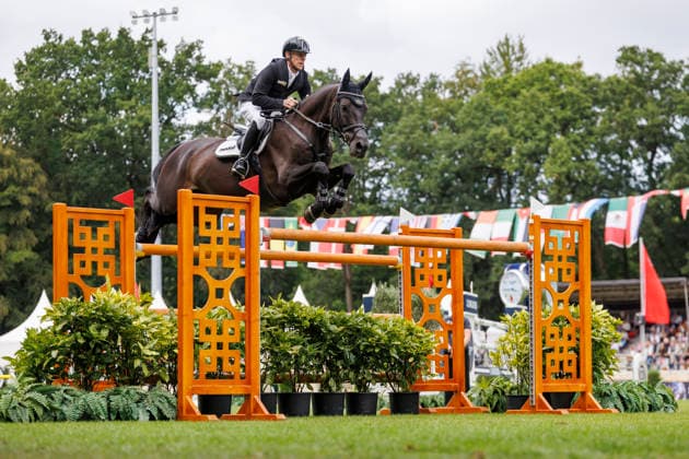 RIESENBECK - Longines Global Champions Tour of Riesenbeck 2026, RIESENBECK - Longines Global Champions Tour of Riesenbeck 2026 EHNING Marcus (GER), Coolio 42 Longines GCT Grand Prix of Riesenbeck CSI5* - Int. jumping competition against the clock with jump-off (1.60 m) Riesenbeck, Riesenbeck International 19. July 2026 - *** RIESENBECK Longines Global Champions Tour of Riesenbeck 2026, RIESENBECK Longines Global Champions Tour of Riesenbeck 2026 EHNING Marcus GER, Coolio 42 Longines GCT Grand Prix of Riesenbeck CSI5* International show jumping competition against the clock with a jump-off, 160 m, Riesenbeck, Riesenbeck International, July 19, 2026